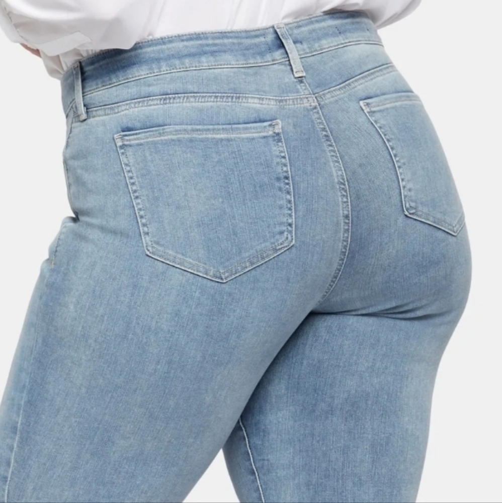 NYDJ Marilyn Straight Cool Embrace Figure Flattering Blue Jeans - Picture 13 of 13